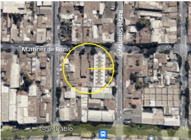 Terreno inmobiliario M. de Rozas en Santiago poniente (723)